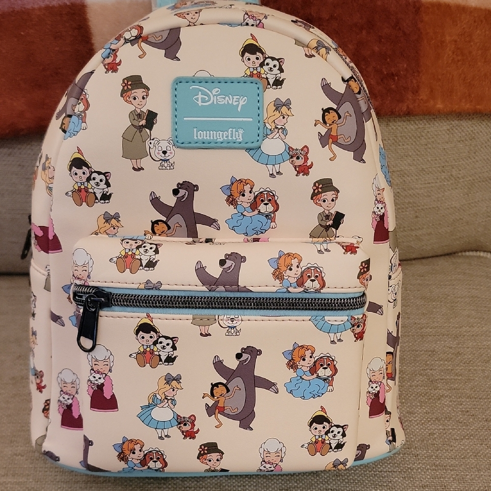 Loungefly Disney Black and Gray Tag